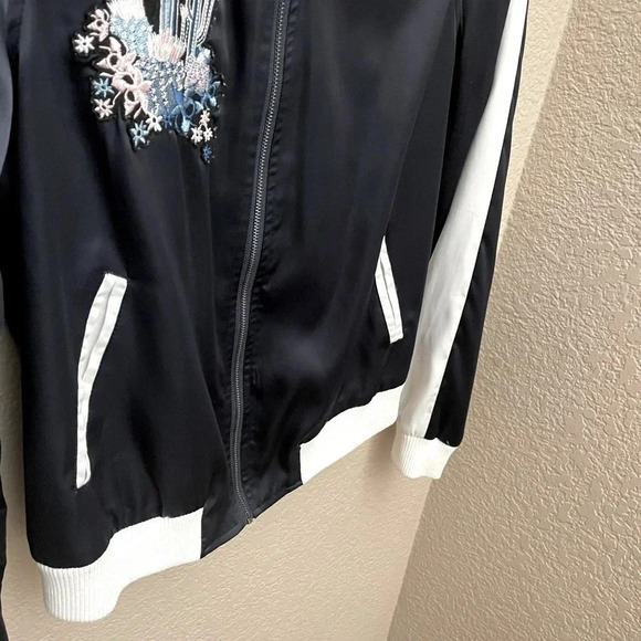 Juicy Couture Satin Cactus Bomber Jacket Y2K Size XS - Picture 5 of 8